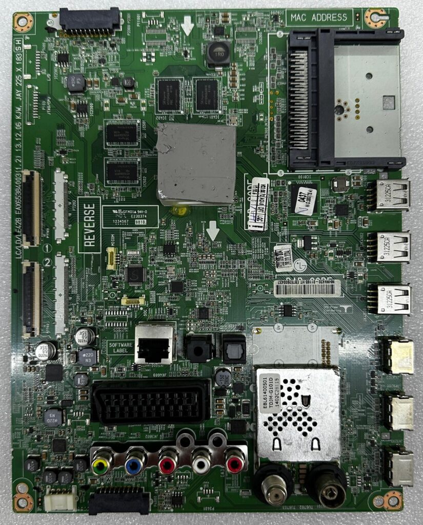 LG 42LB652V televizyon logo ekranında kalıyor anakart arızası